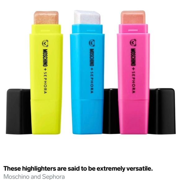 MOSCHINO x SEPHORA LIMITED ED. COLLABORATION: Highlighter Trio Set—NWT - Picture 3 of 13